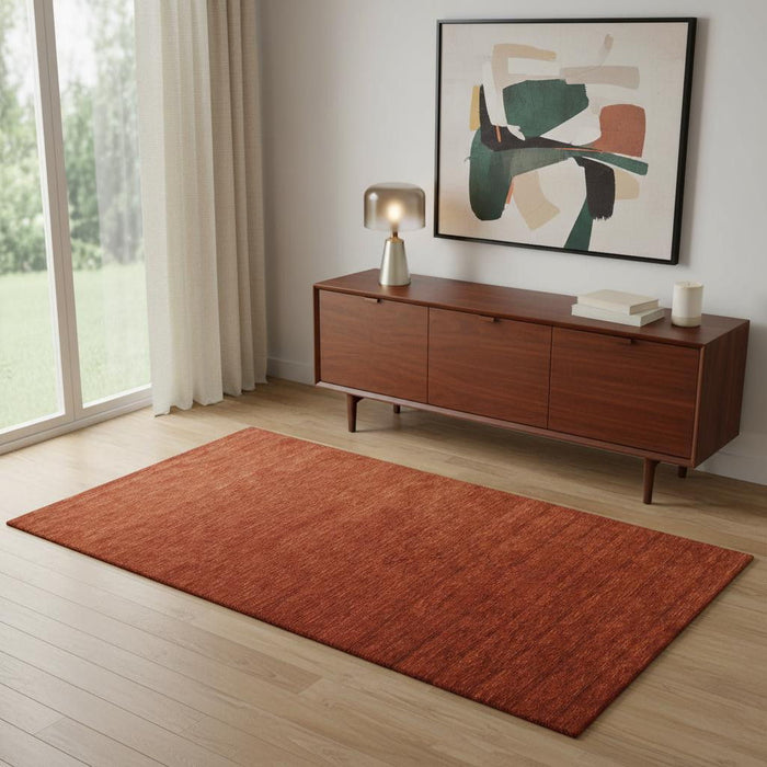 4' X 6' Wool Hand Woven Area Rug (570660) - Red