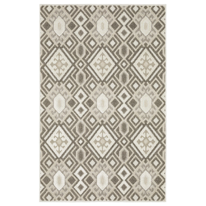 10' X 13' Tribal Area Rug - Brown And Beige