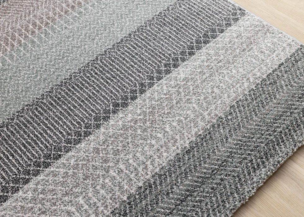 8' X 11' Geometric Area Rug (660274) - Gray / Taupe
