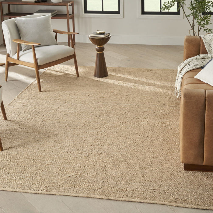 9' X 12' Jute Hand Woven Area Rug - Beige