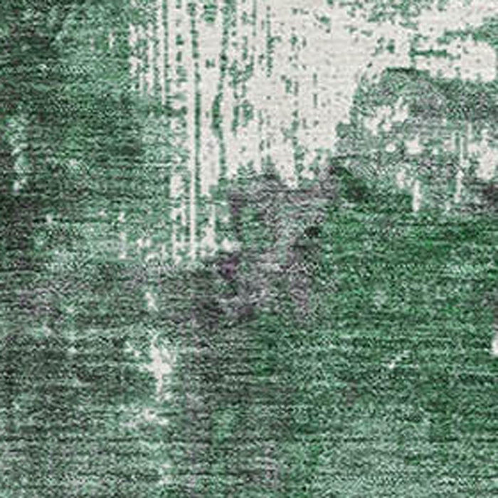 10' X 14' Abstract Washable Area Rug With UV Protection (706349) - Emerald / Purple