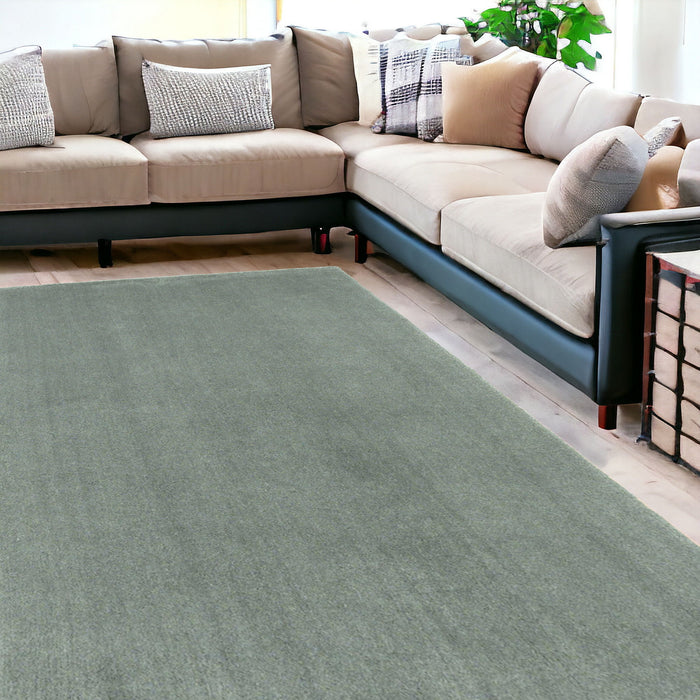 8' x 11' Indoor Shag Rug - Slate Blue