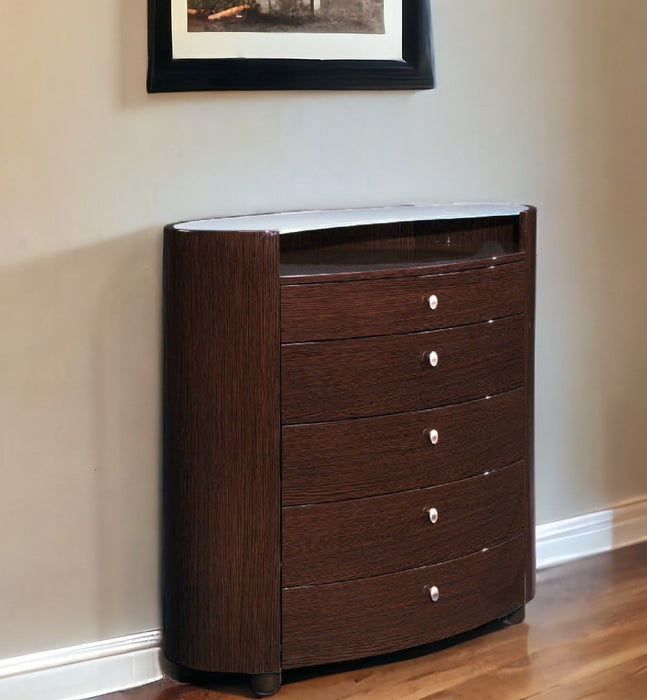 Solid Manufactured Wood Chest - Brown