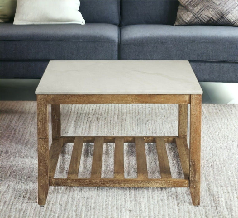 Marble Bunching Coffee Table - Natural