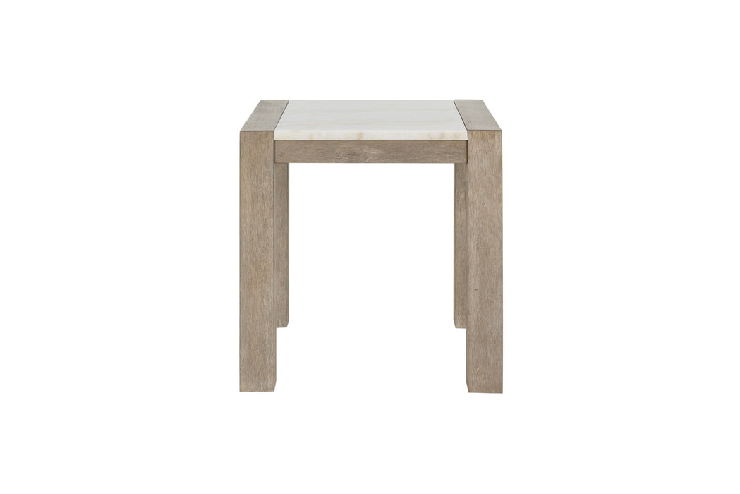T1321 - End Table - Natural / White