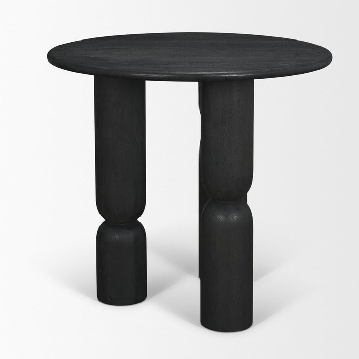 Round End Table (729072) - Black