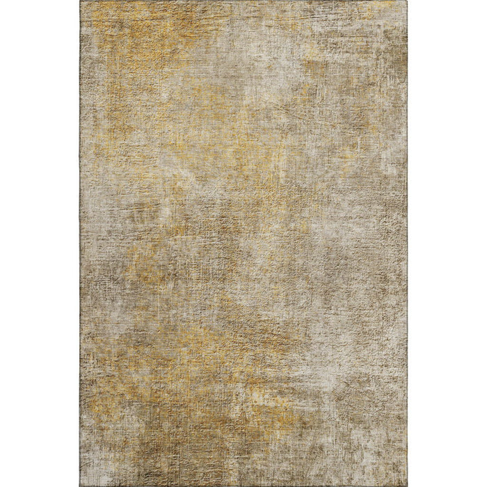9' X 12' Abstract Washable Area Rug With UV Protection (650655) - Beige / Ivory