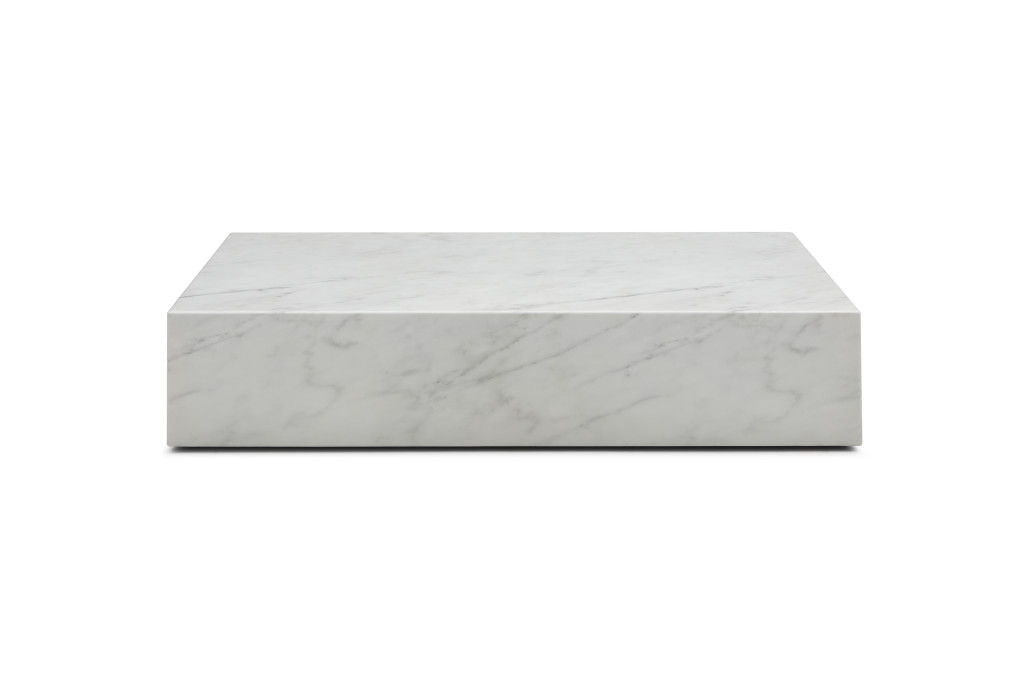 Genuine Marble Block Coffee Table (714506) - White