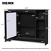 Giga modern wall-mounted medicine cabinet with mirror, adjustable shelf, soft-close door, and towel bar in a sleek bathroom design