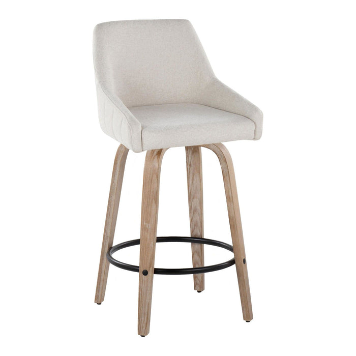 Hannah - 26" Fixed-Height Counter Stool With Swivel (Set of 2)
