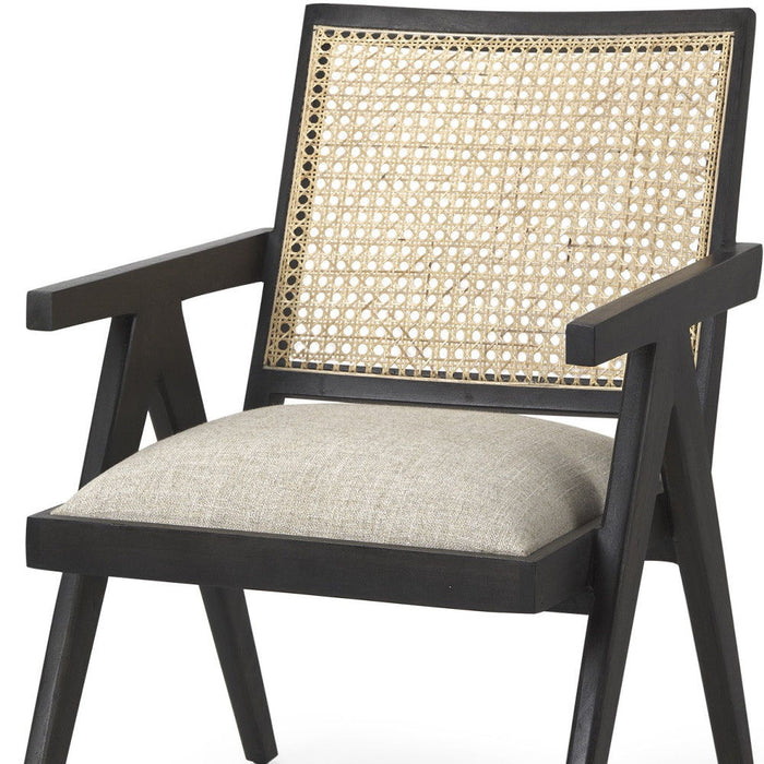Solid Arm Chair - Gray / Black