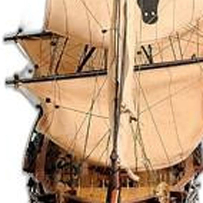 Hand Painted Model Boat (401970) - Brown