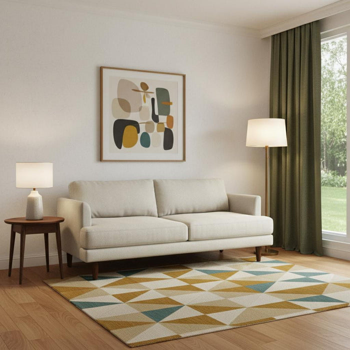 76" Fabric Sofa - Cream