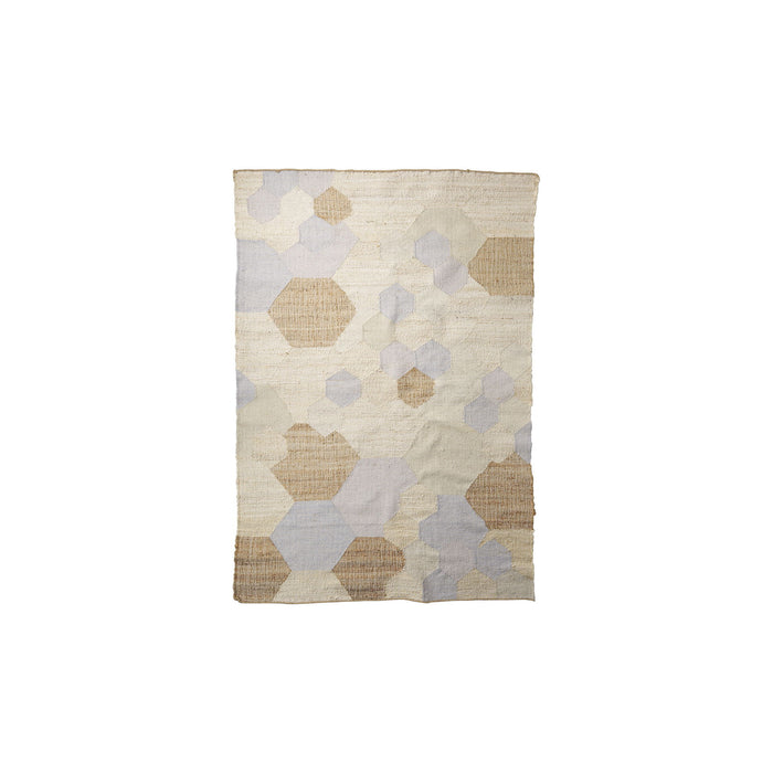 5' X 8' Patchwork Hand Woven Area Rug - Brown
