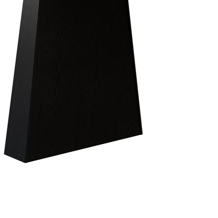 Wooden Double Pedestal Base Oval Dining Table - Black