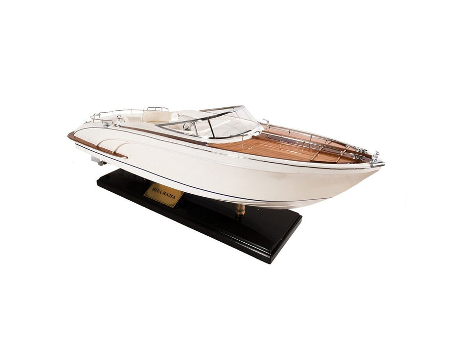 Yacht Model Sculpture - White