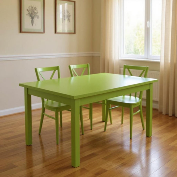 48" Solid Wood Dining Table - Chartreuse