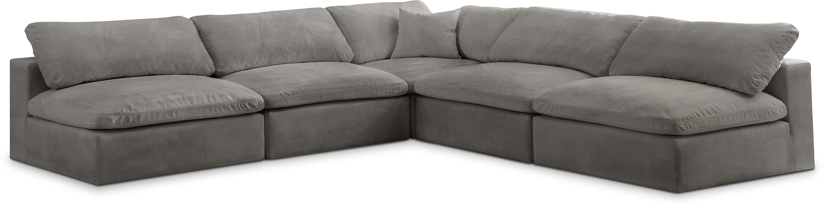 Cozy - 5 Piece Modular Corner Armless Sectional
