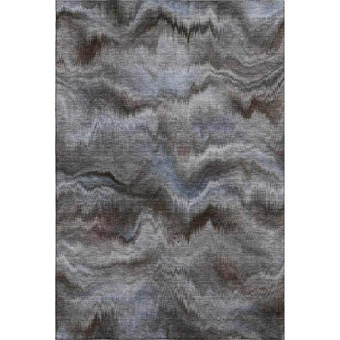 10' X 14' Abstract Washable Area Rug With UV Protection (717662) - Taupe / Gray
