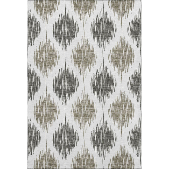 10' X 14' Washable Area Rug With UV Protection (667509) - Taupe / Ivory