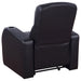 CoasterEssence Cyrus 9-piece upholstered home theater seating set with padded recliners and center console