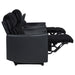 Madden 3-piece black corduroy upholstered manual theater seating by CoasterEveryday