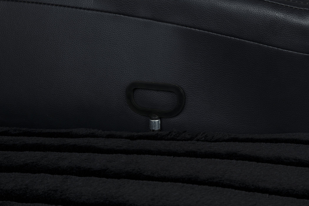 Madden 3-piece black corduroy upholstered manual theater seating by CoasterEveryday