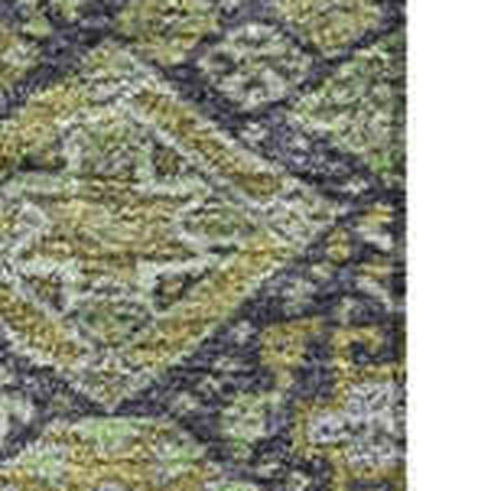 10' X 14' Tribal Washable Area Rug With UV Protection (649876) - Green / Gray / Ivory