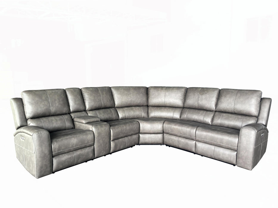 Lumen Leatherette Modular Sectional Armless Chair Charcoal