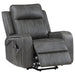 Raelynn Upholstered Power Lift Recliner Chair in grey by CoasterEveryday