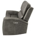 Charcoal CoasterEveryday Brickston triple power reclining loveseat with plush cushions and dual reclining seats