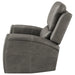 Charcoal Brickston triple power swivel glider recliner by CoasterEveryday