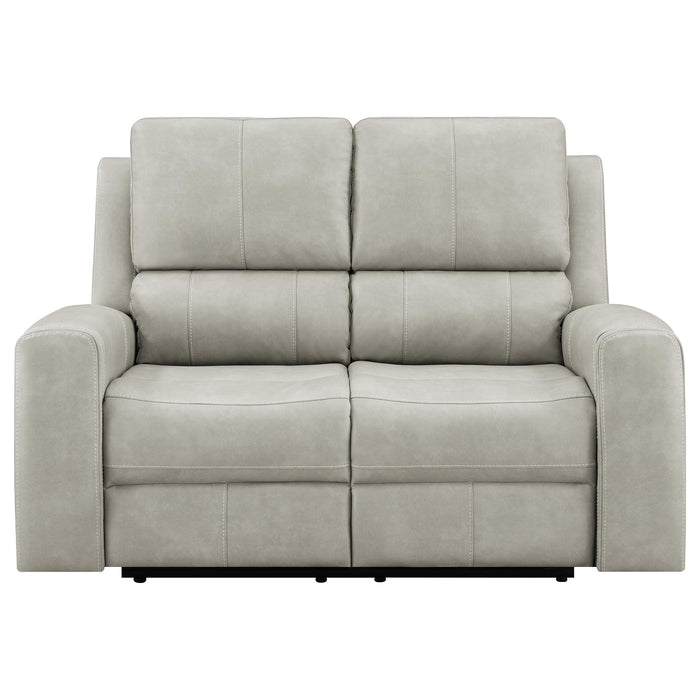 Brickston Triple Power Reclining Loveseat Mushroom