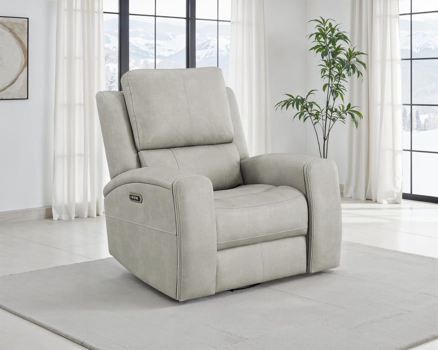 Brickston Triple Power Swivel Glider Recliner Mushroom