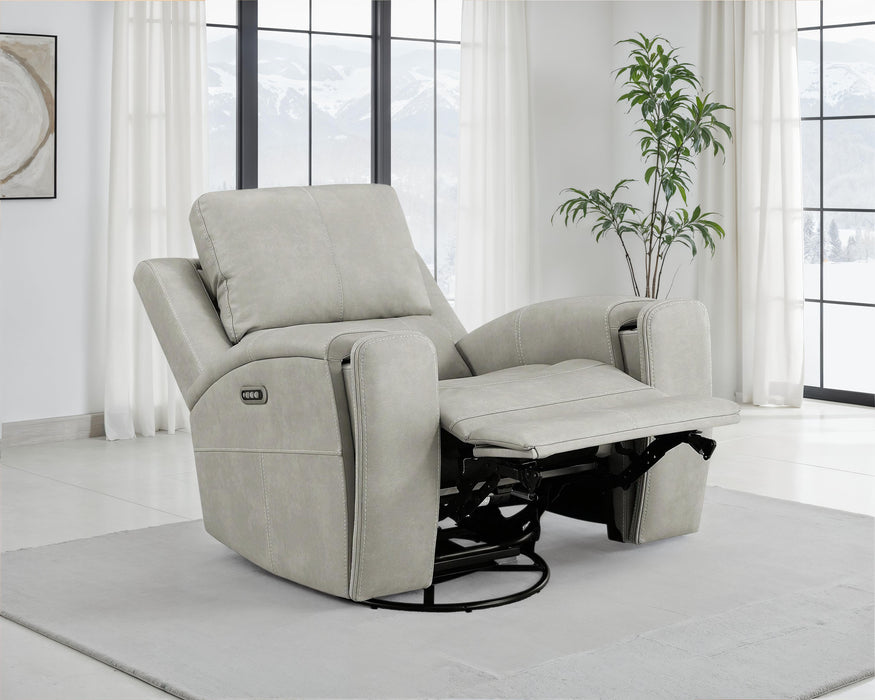 Brickston Triple Power Swivel Glider Recliner Mushroom