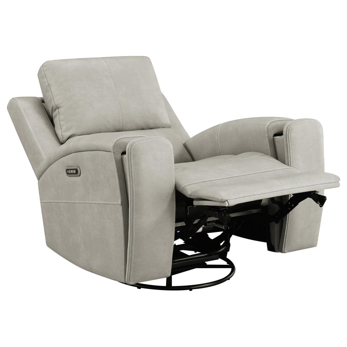 Brickston Triple Power Swivel Glider Recliner Mushroom