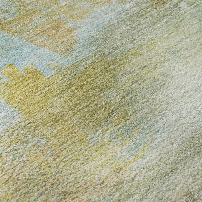 10' X 14' Abstract Washable Area Rug With UV Protection (715549) - Beige / Ivory