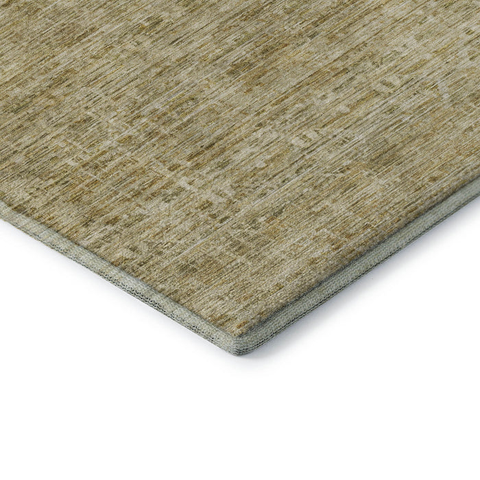 10' X 14' Striped Washable Area Rug With UV Protection (699993) - Wheat / Beige
