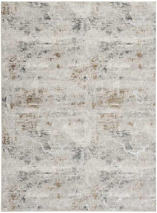 9' X 12' Abstract Area Rug (551431) - Gray
