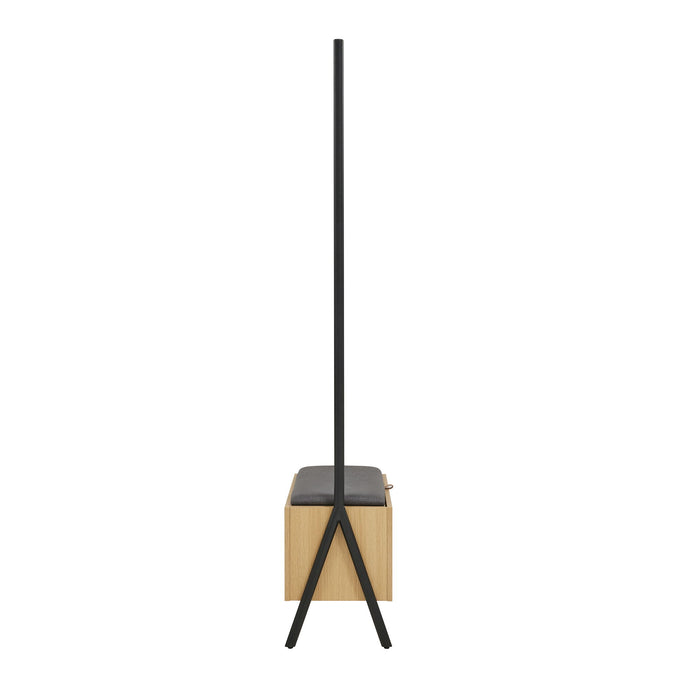 Paloma - Open Hanging Closet - Light Oak