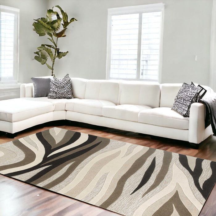 8' x 10' 6 Wool Area Rug - Natural