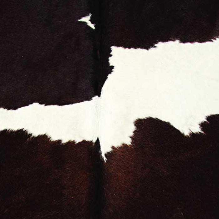 6' x 7' Cowhide Area Rug - Brown And White