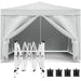 Giga 10x10 ft folding canopy with removable sidewalls, portable outdoor event shelter, UPF 50+ gazebo for parties and camping
