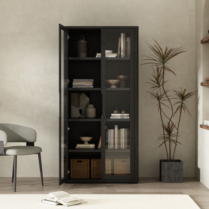 Manhattan Rivington - Bookcase Cabinet With Glass Doors