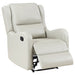 Ivory Kelsey upholstered English arm recliner chair with plush cushioning and wooden legs, designed for cozy living room seating.