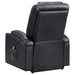 Armstrong CoasterEveryday espresso faux leather power lift massage recliner with channel stitching