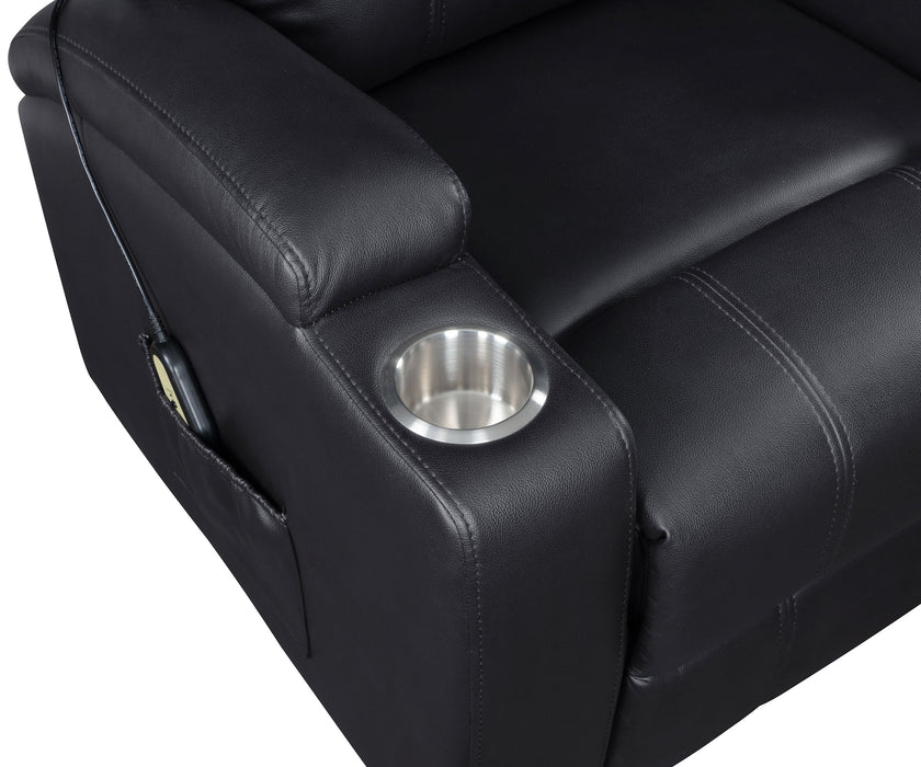 Armstrong Faux Leather Power Lift Massage Recliner Espresso