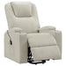 Armstrong CoasterEveryday ivory faux leather power lift massage recliner with channel stitching