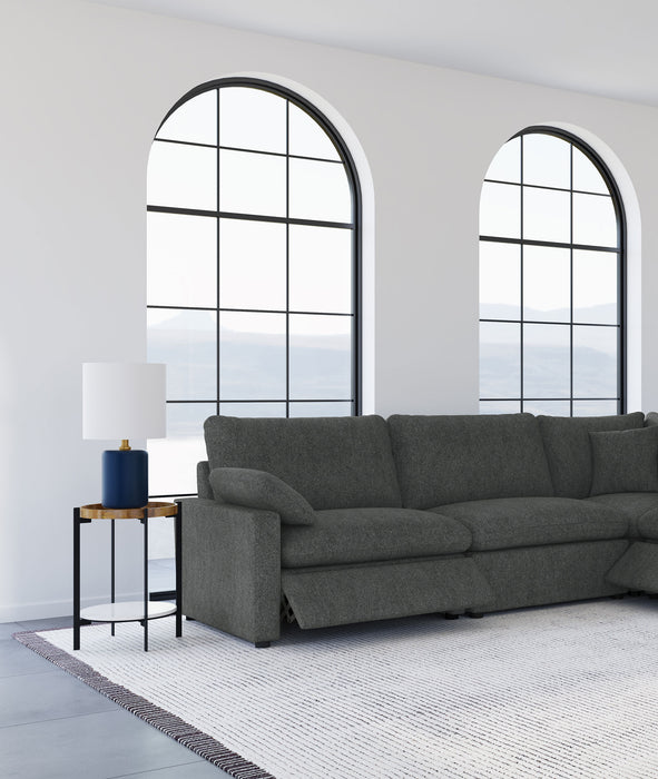 Collins Modular Power Armless Recliner Dark Grey