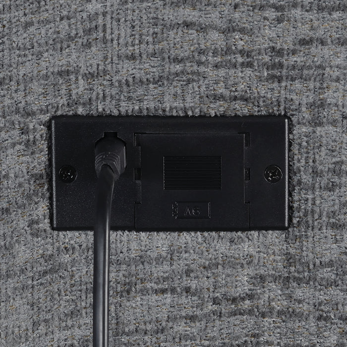 Bahrain Upholstered Armless Recliner Charcoal